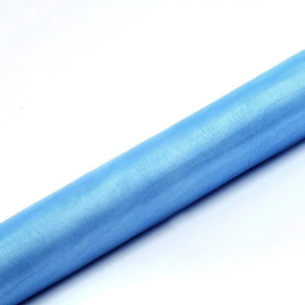 Sky blå organza, 9 m.