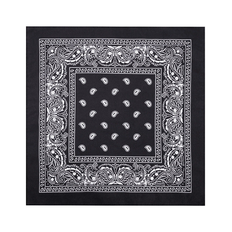 Sort bandana, 54x54 cm.