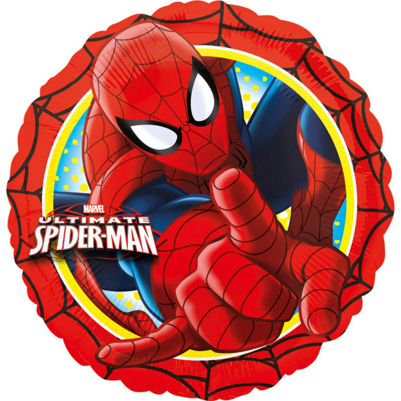 Ultimate Spiderman folieballon, 45 cm.