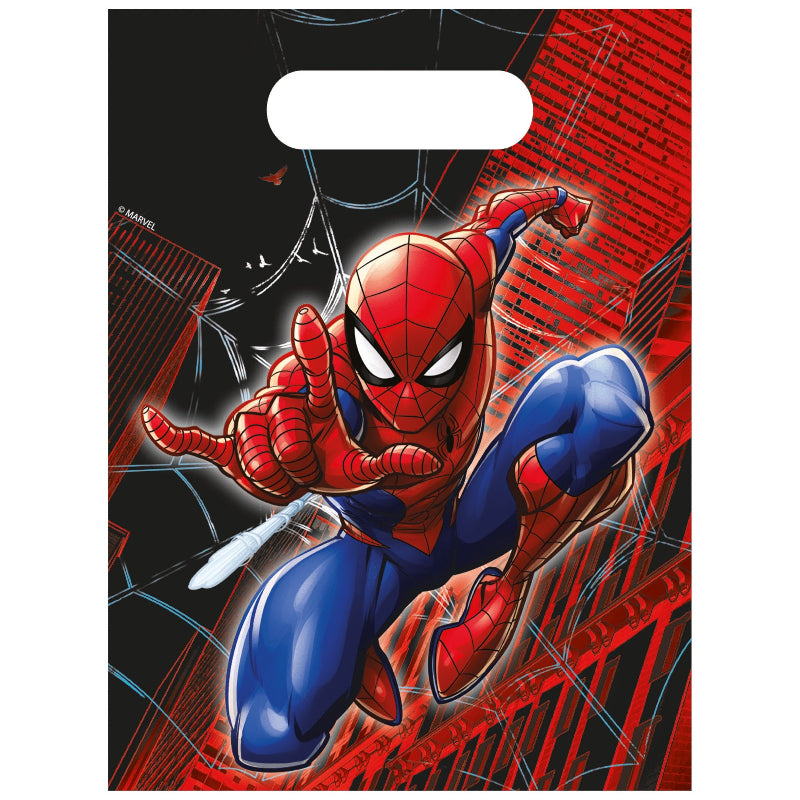 Spiderman world of web papir slikpose, 4 stk.