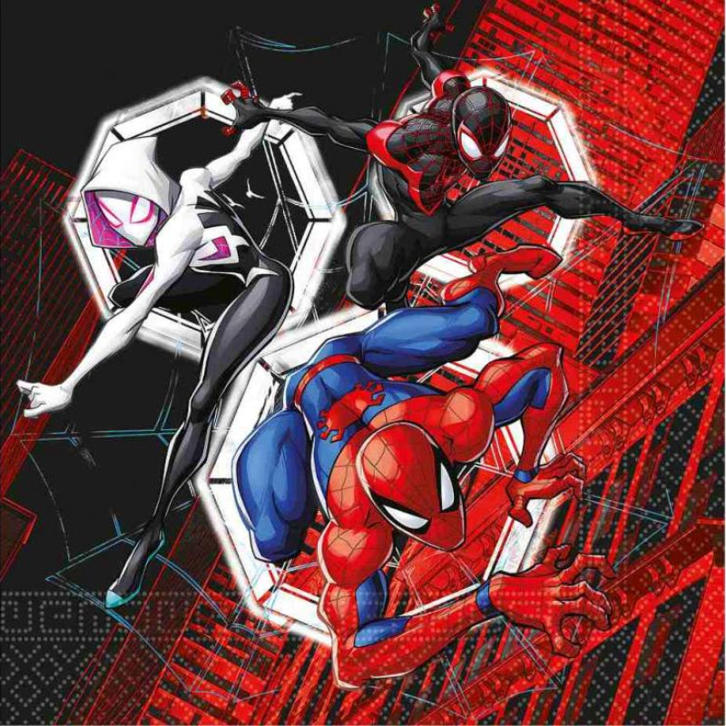 Spiderman world of web servietter, 20 stk.
