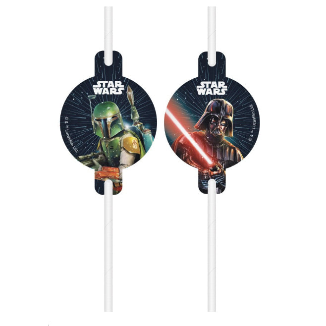 Star Wars sugerør, 4 stk.