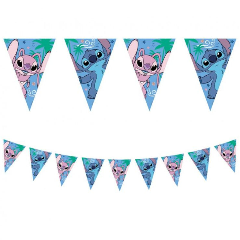 Stitch og Angel vimpel, 2,3 m.