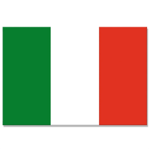 Selvklæbende Italienske flag ca A4 str.