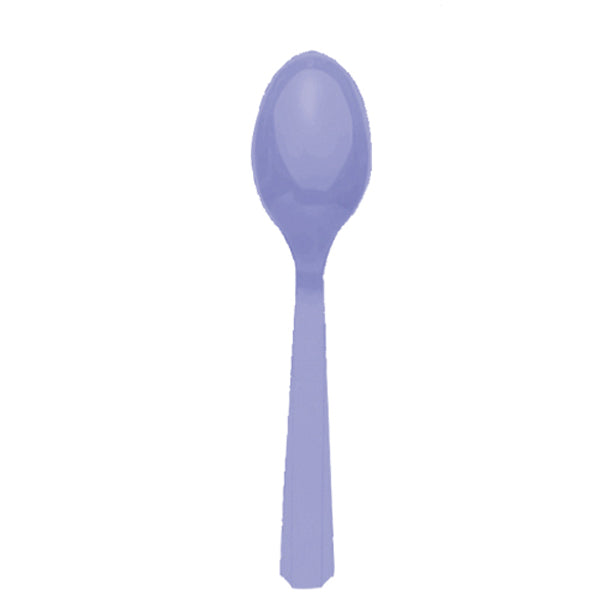 Lavendel plast ske 16 cm