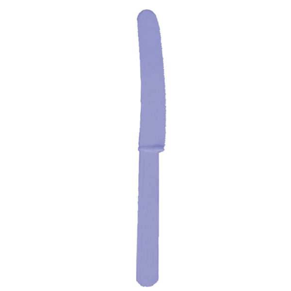 Lavendel plast kniv 17 cm