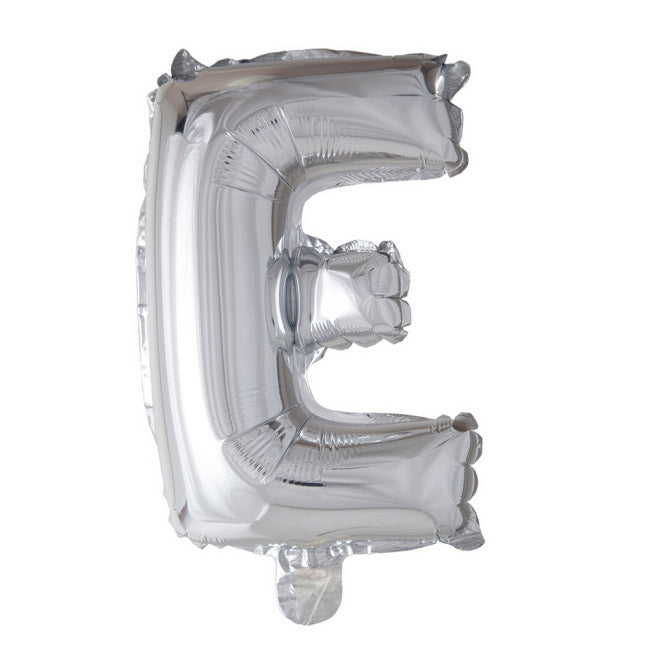 Sølv bogstav ballon 41 cm - Vælg Bogstav