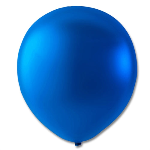 Ballon 9",  Blå Metallic