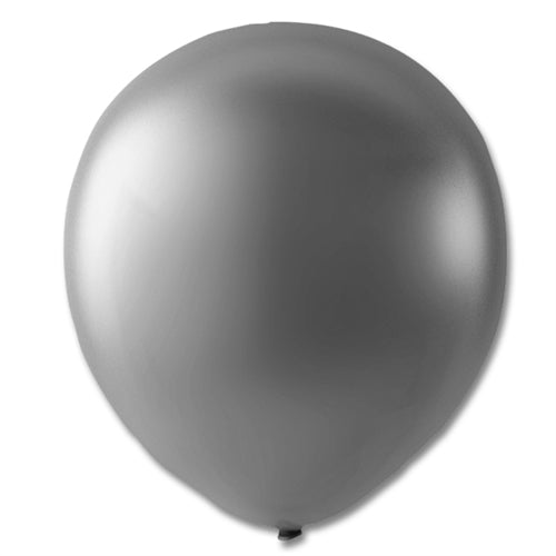 Ballon 9" Sølv Metallic 23 cm i dia.