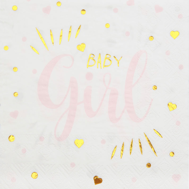 Baby Girl servietter 20 stk