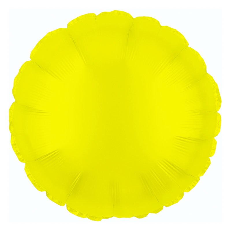 Ballon 18" Rund Citrus Gul