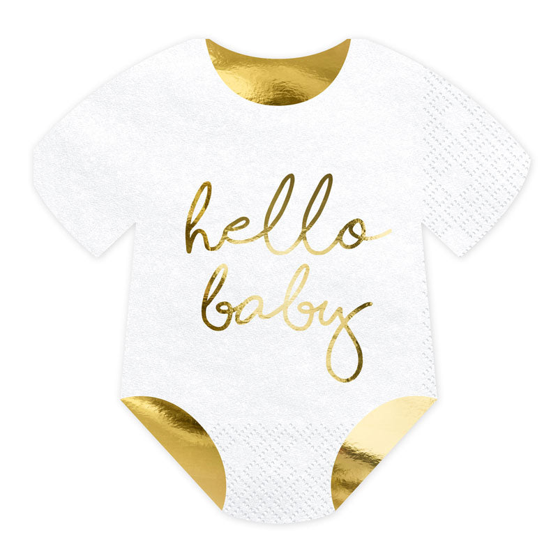 Baby Shower Body servietter 20 stk.