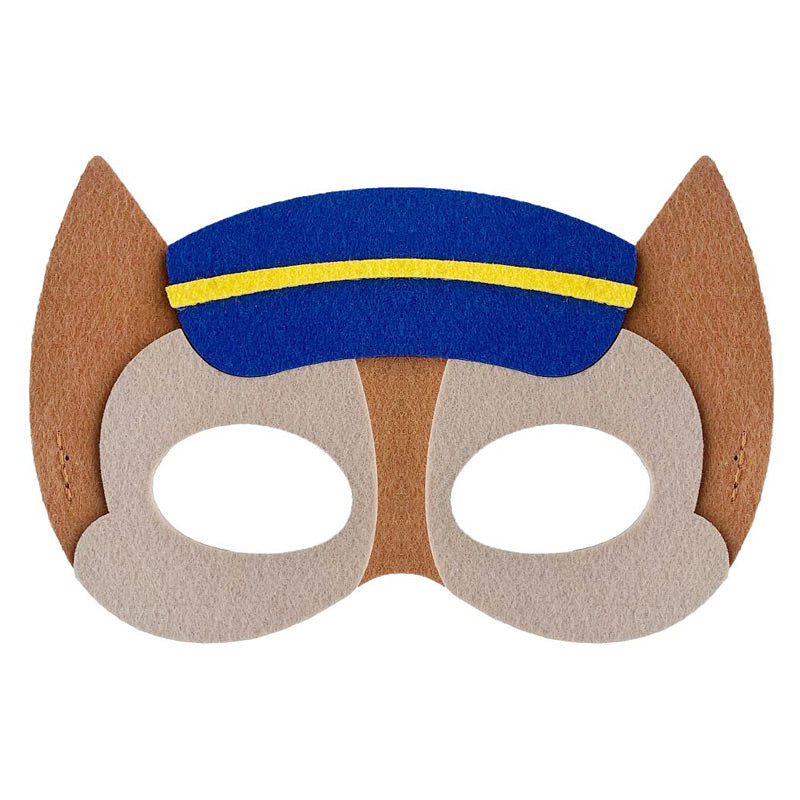 Chase Politi maske i filt 18 x 12 cm