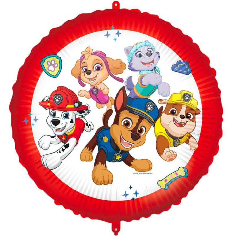 Paw Patrol Folie Ballon 18" svarende til 45 cm som kan hænges eller fyldes med helium