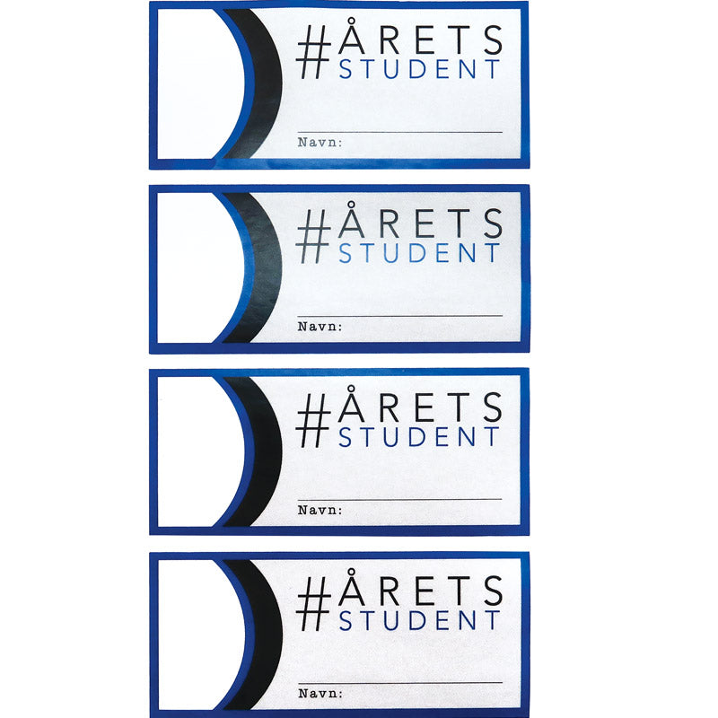 Stickers til blå studenter 50 stk