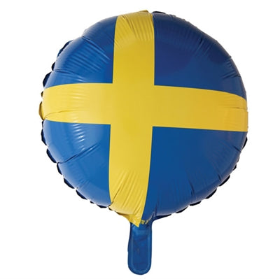 Svensk flag Folieballon 18"