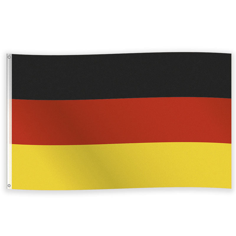 Tysk stof flag med øjer 1,5 m x 90 cm