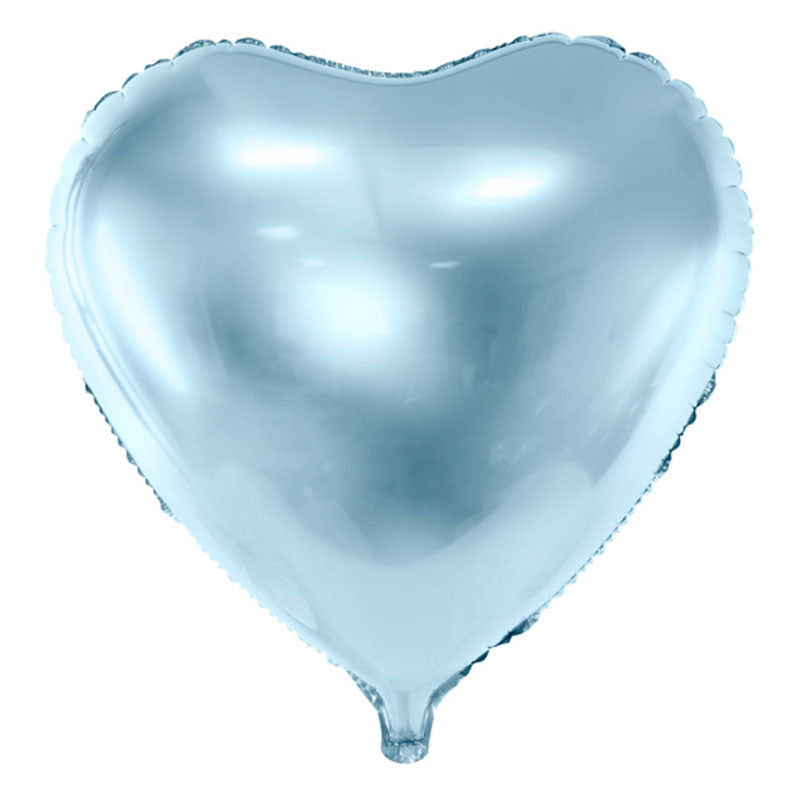 Babyblå folieballon
