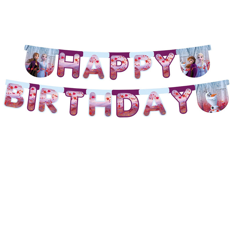 Frozen II Happy Birthday banner 2m.