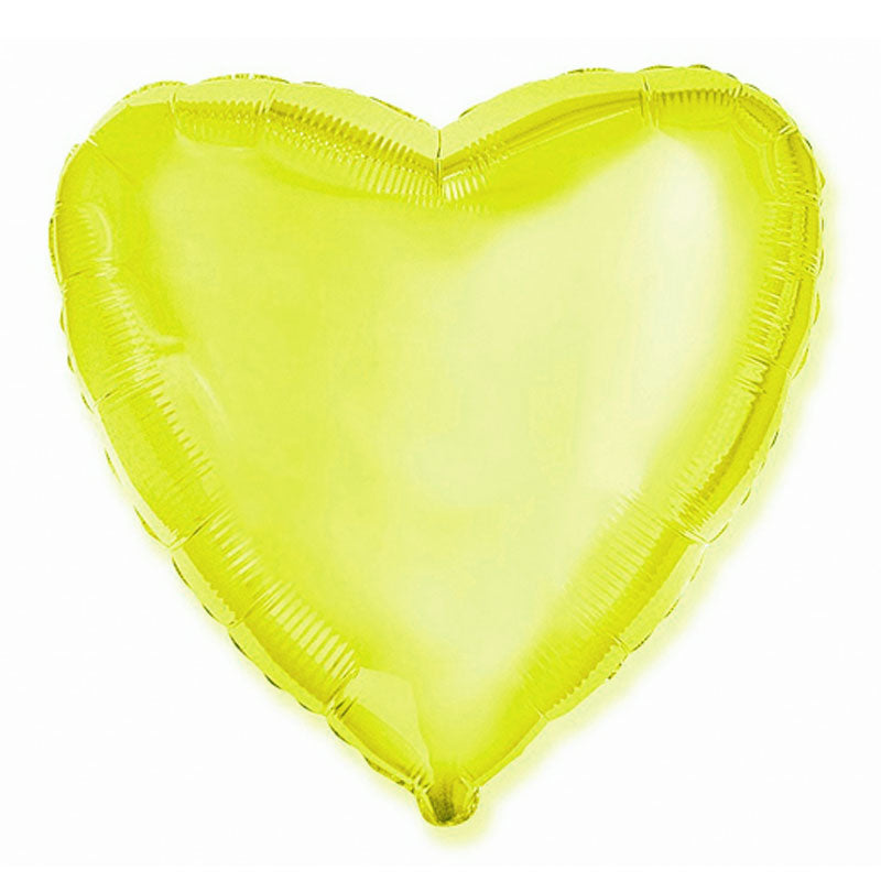 Gylden gul hjerteballon