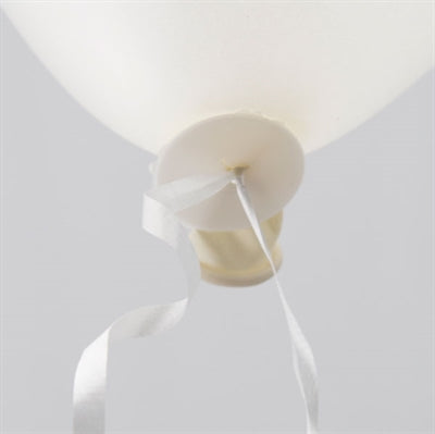 Hvid ballon bånd med hurtig luk