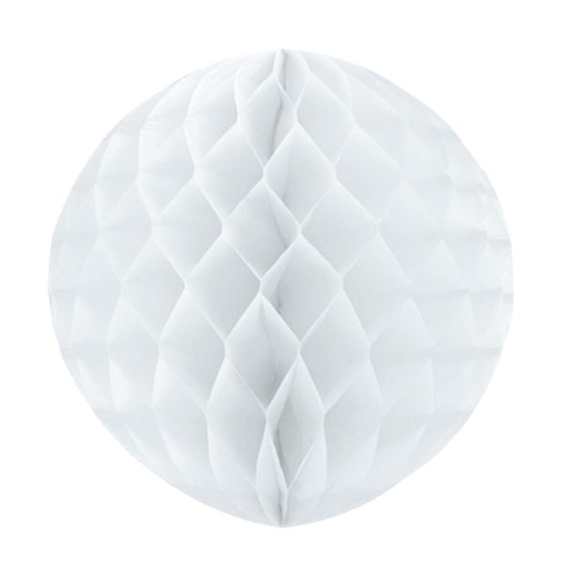 Hvid Honeycomb Papir kugle