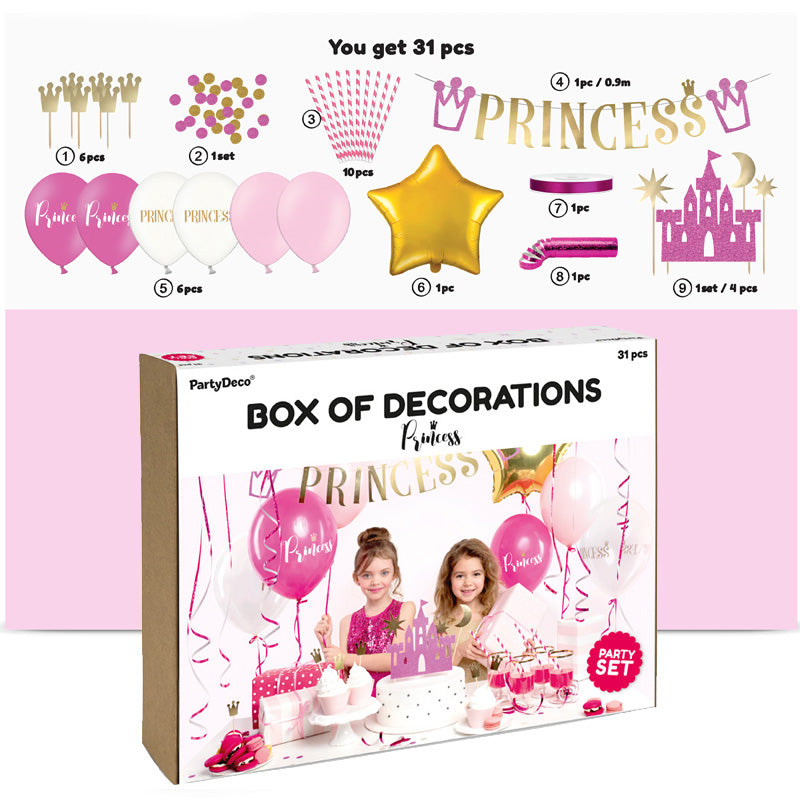 Prinsesse Festpakke - Party sæt til prinsesserne