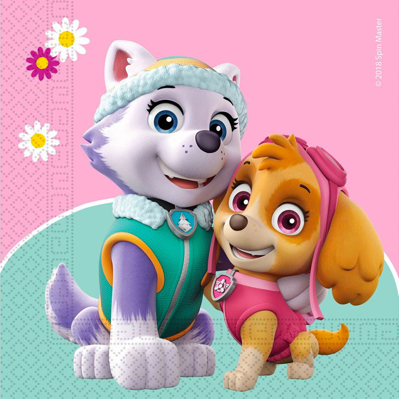 Paw Patrol Skye  og Everest Servietter