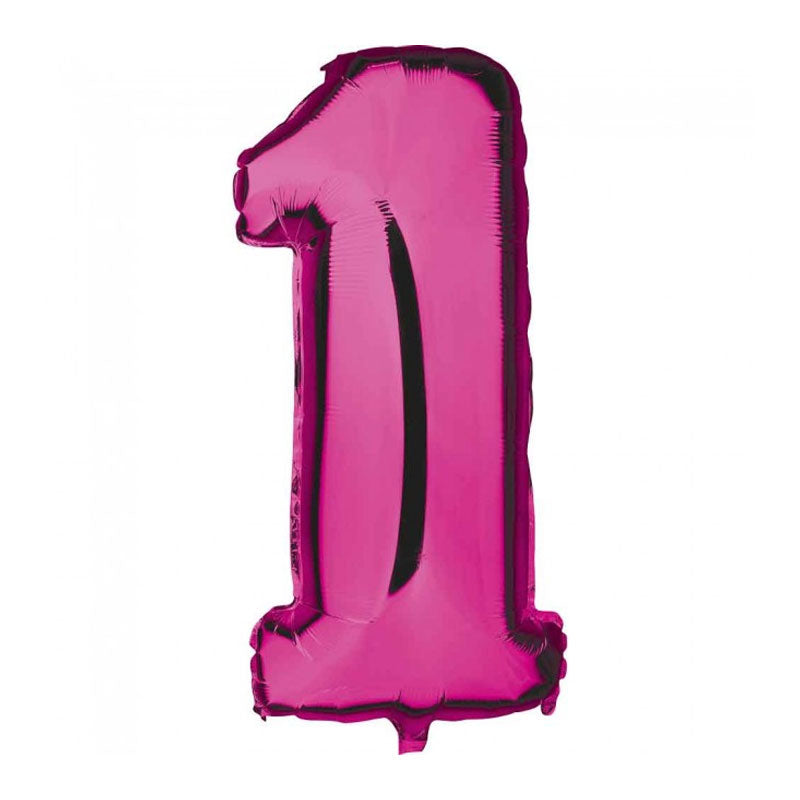 1 års Pink Folie tal 40 cm